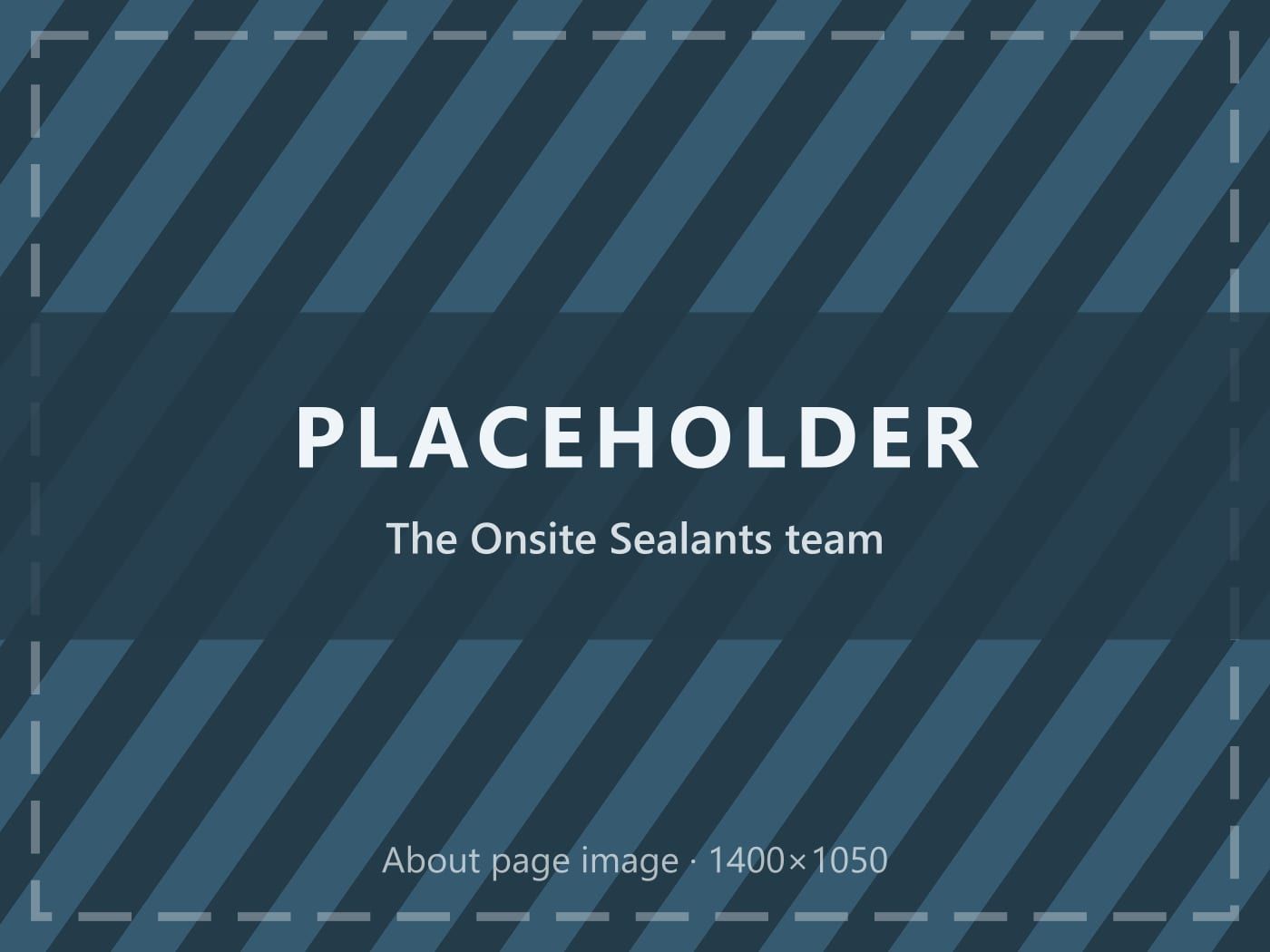 Placeholder image: the Onsite Sealants team outside a van