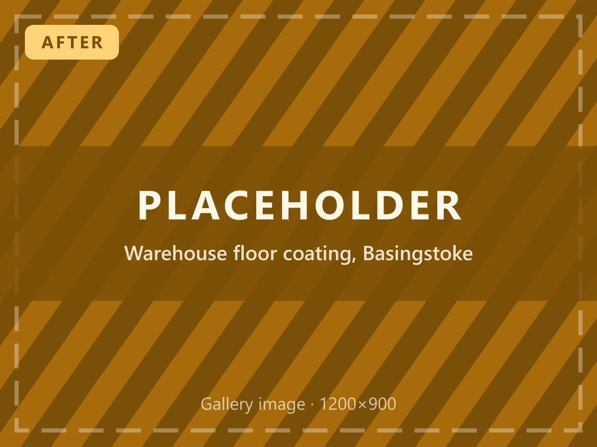 Placeholder image: repaired warehouse expansion joint, Basingstoke project