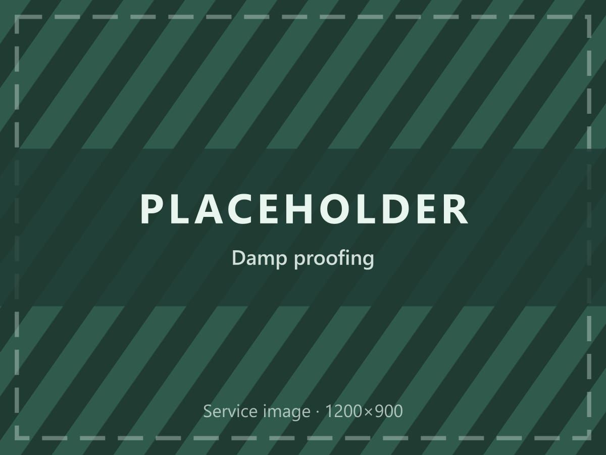 Placeholder image: damp proofing survey being carried out on an interior wall